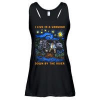 I Live In A Van Gogh Down By The River Ladies Essential Flowy Tank