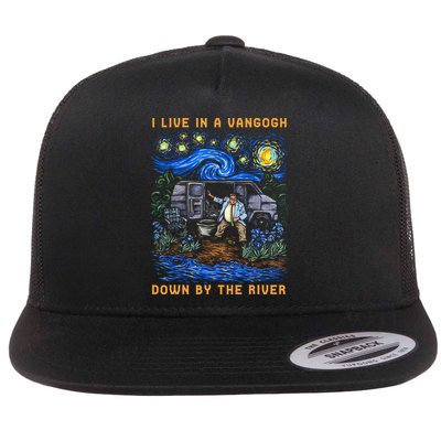 I Live In A Van Gogh Down By The River Flatbill Hat