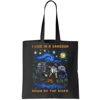 I Live In A Van Gogh Down By The River Tote Bag