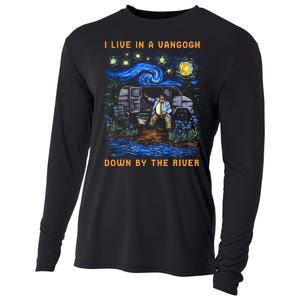 I Live In A Van Gogh Down By The River Cooling Performance Long Sleeve Crew