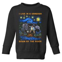 I Live In A Van Gogh Down By The River Toddler Sweatshirt