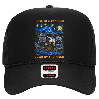 I Live In A Van Gogh Down By The River Trucker Hat