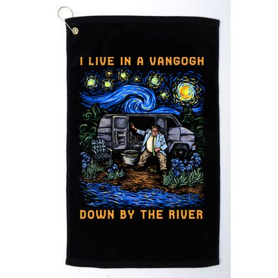 I Live In A Van Gogh Down By The River Golf Towel