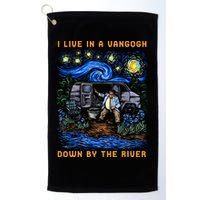 I Live In A Van Gogh Down By The River Golf Towel