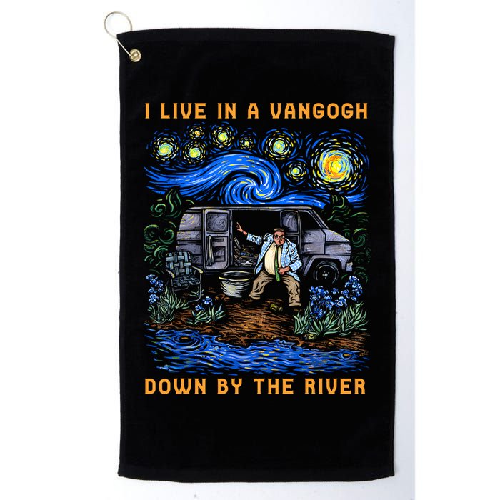 I Live In A Van Gogh Down By The River Golf Towel