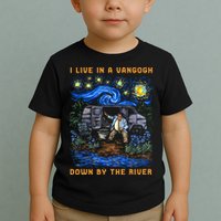 I Live In A Van Gogh Down By The River Toddler T-Shirt