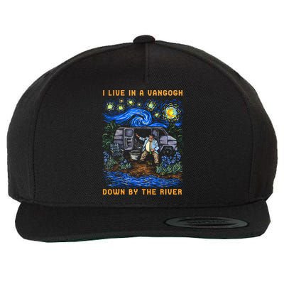 I Live In A Van Gogh Down By The River Wool Snapback Cap