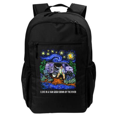 I Live In A Van Down By The River Graphic Tee Funny Art Daily Commute Backpack