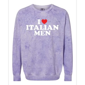 I Love Italian Men Colorblast Crewneck Sweatshirt