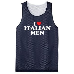 I Love Italian Men Mesh Reversible Basketball Jersey Tank