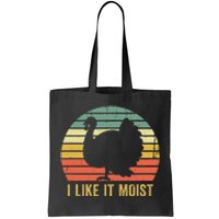 I Like It Moist Funny Thanksgiving Turkey Trot Vintage Tote Bag