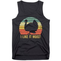 I Like It Moist Funny Thanksgiving Turkey Trot Vintage Tank Top