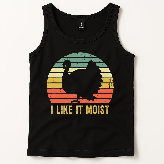I Like It Moist Funny Thanksgiving Turkey Trot Vintage Tank Top