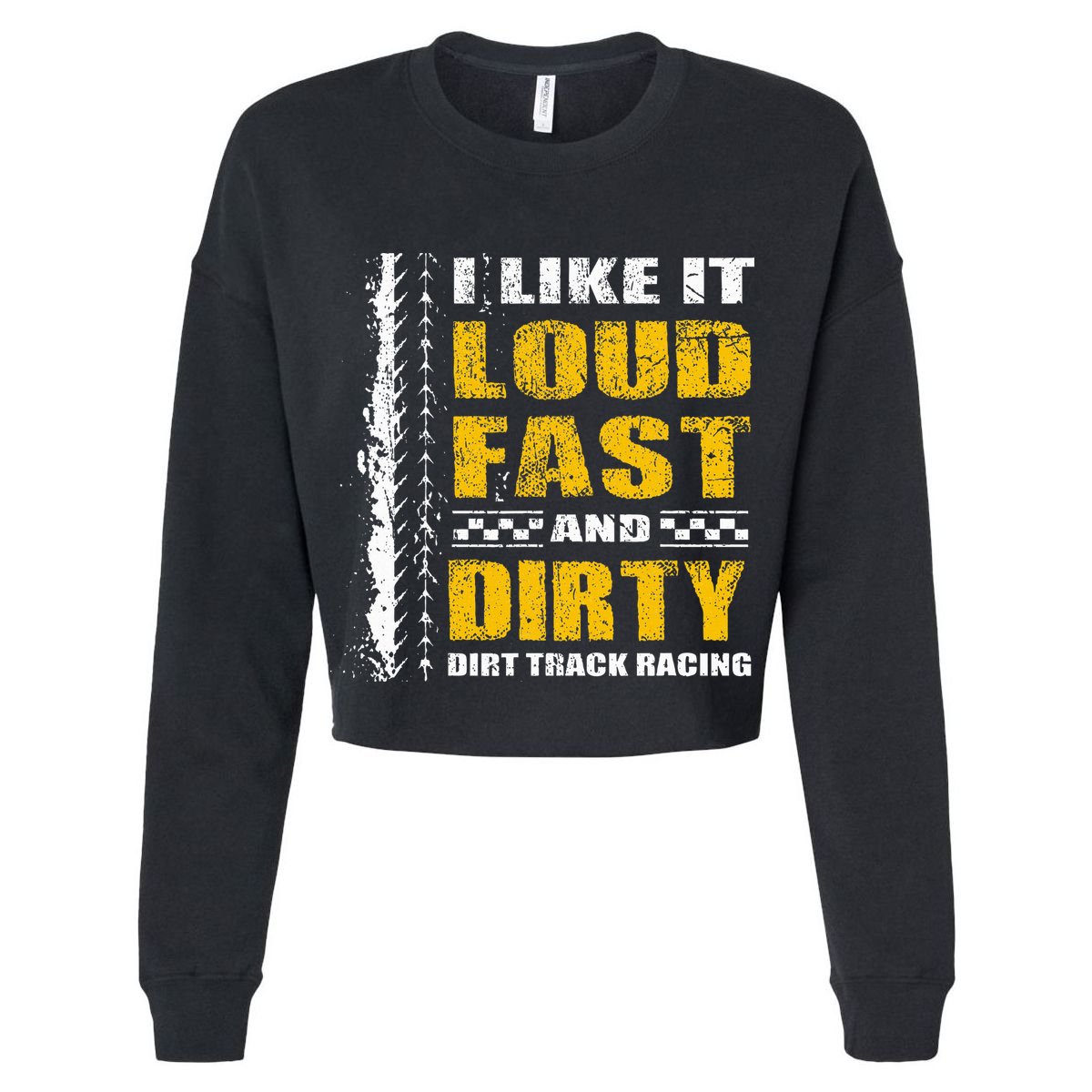 I Like It Loud Fast And Dirty Stock Car Dirt Track Racing V-Neck T-Shirt