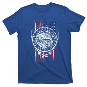 I Love It When She Bends Over Funny Fishing Usa Flag Cute Gift T-Shirt