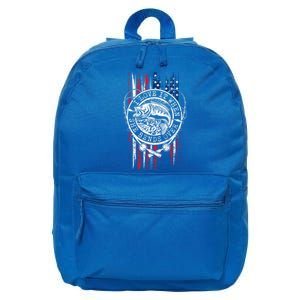 I Love It When She Bends Over Funny Fishing Usa Flag Cute Gift 16 in Basic Backpack