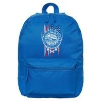 I Love It When She Bends Over Funny Fishing Usa Flag Cute Gift 16 in Basic Backpack