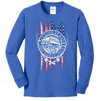 I Love It When She Bends Over Funny Fishing Usa Flag Cute Gift Kids Long Sleeve Shirt