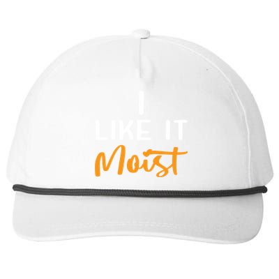 I Like It Moist Roasted Turkey Funny Thanksgiving Leg Day Great Gift Snapback Five-Panel Rope Hat