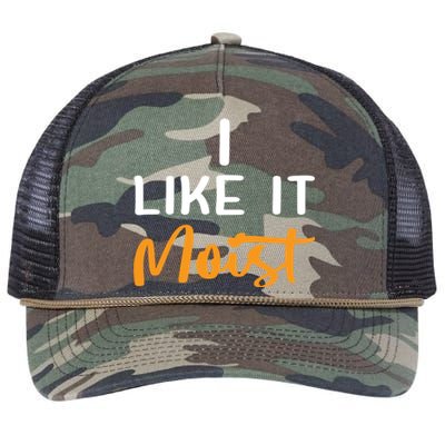 I Like It Moist Roasted Turkey Funny Thanksgiving Leg Day Great Gift Retro Rope Trucker Hat Cap