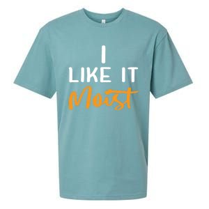 I Like It Moist Roasted Turkey Funny Thanksgiving Leg Day Great Gift Sueded Cloud Jersey T-Shirt