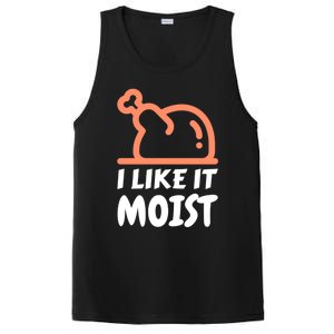 I Like It Moist Funny Turkey Thanksgiving Christmas Dinner Gift PosiCharge Competitor Tank