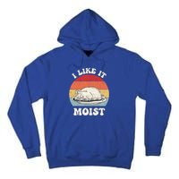 I Like It Moist Thanksgiving Turkey Leg Day Funny Vintage Gift Tall Hoodie