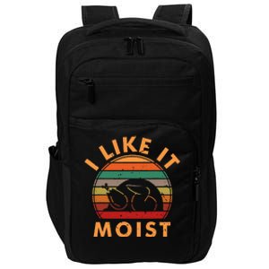 I LIKE IT MOIST Thanksgiving Costume Turkey Leg Day Impact Tech Backpack