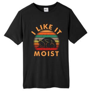 I LIKE IT MOIST Thanksgiving Costume Turkey Leg Day Tall Fusion ChromaSoft Performance T-Shirt