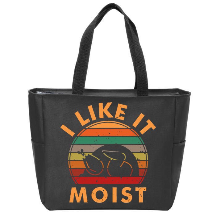 I LIKE IT MOIST Thanksgiving Costume Turkey Leg Day Zip Tote Bag