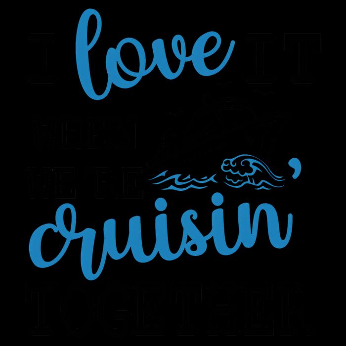 I Love It When WeRe Cruisin Together Drawstring Bag