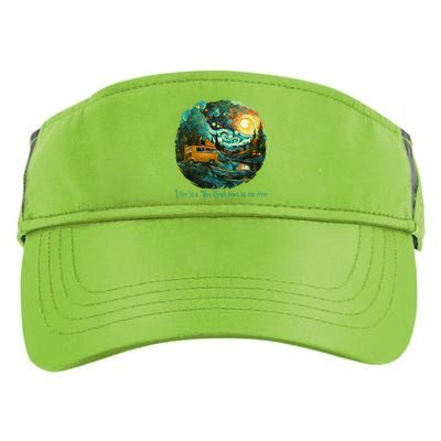 I Live In A Van Gogh Down By The River Adult Drive Performance Visor