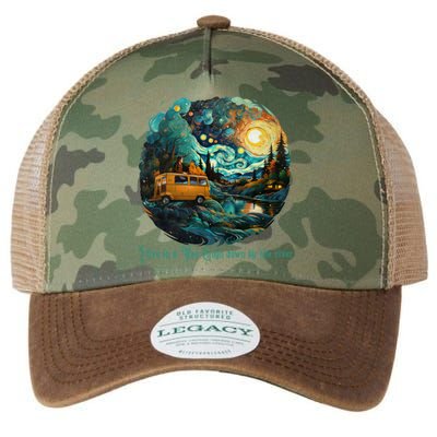 I Live In A Van Gogh Down By The River Legacy Tie Dye Trucker Hat