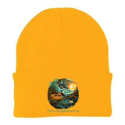 I Live In A Van Gogh Down By The River Knit Cap Winter Beanie