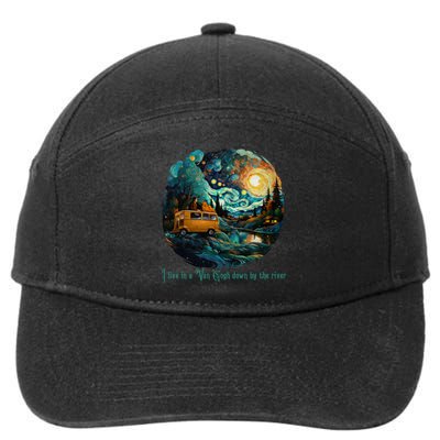 I Live In A Van Gogh Down By The River 7-Panel Snapback Hat