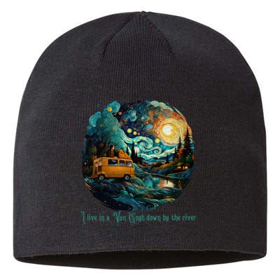 I Live In A Van Gogh Down By The River Sustainable Beanie