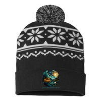 I Live In A Van Gogh Down By The River USA-Made Snowflake Beanie