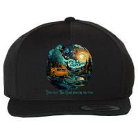 I Live In A Van Gogh Down By The River Wool Snapback Cap