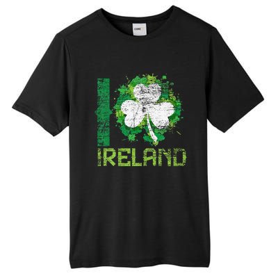 I Love Ireland Saint Patrick's Day Tall Fusion ChromaSoft Performance T-Shirt