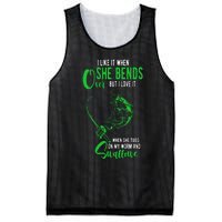 I Like It When She Bends Over Funny Fishing Adult Humor Mesh Reversible Basketball Jersey Tank