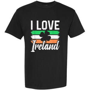 I Love Ireland Gaelic Irish Leprechaun St Patricks Day Garment-Dyed Heavyweight T-Shirt