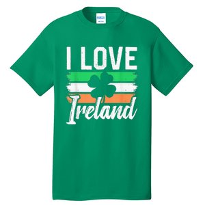 I Love Ireland Gaelic Irish Leprechaun St Patricks Day Tall T-Shirt