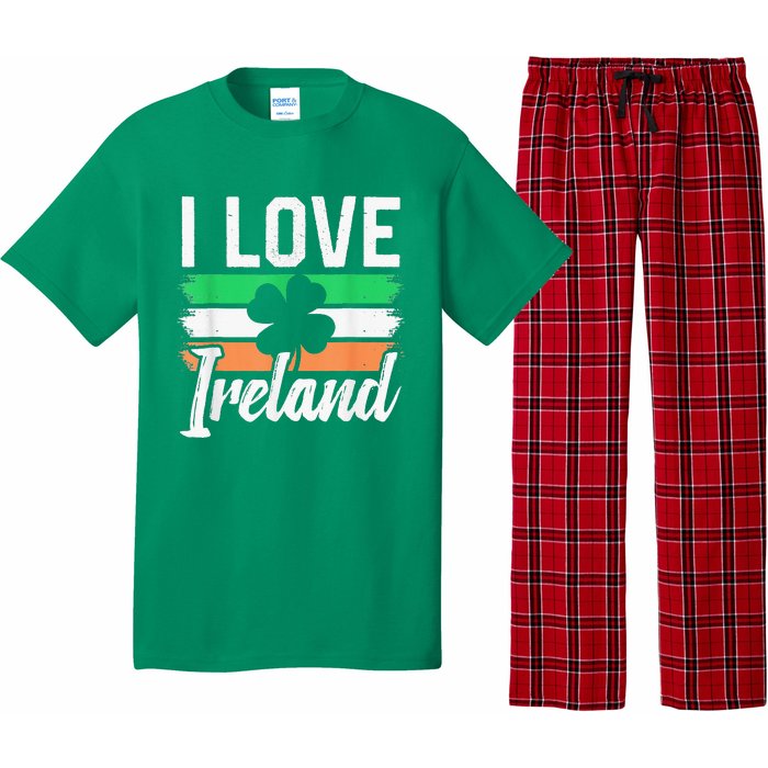 I Love Ireland Gaelic Irish Leprechaun St Patricks Day Pajama Set