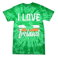 I Love Ireland Gaelic Irish Leprechaun St Patricks Day Tie-Dye T-Shirt