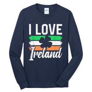 I Love Ireland Gaelic Irish Leprechaun St Patricks Day Tall Long Sleeve T-Shirt