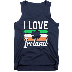 I Love Ireland Gaelic Irish Leprechaun St Patricks Day Tank Top