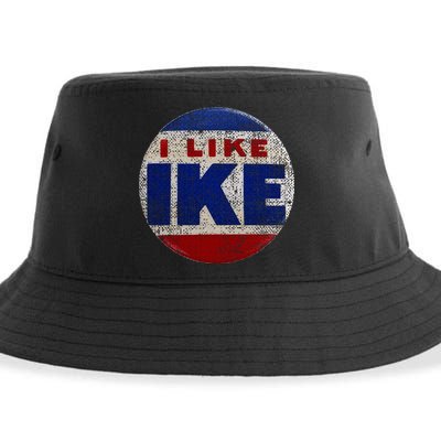 I Like Ike Dwight Eisenhower for President Vintage Campaign  Sustainable Bucket Hat