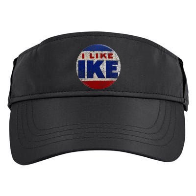 I Like Ike Dwight Eisenhower for President Vintage Campaign  Adult Drive Performance Visor