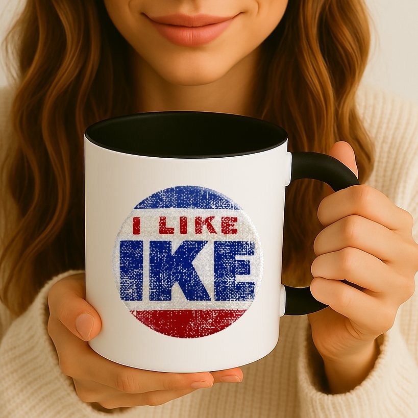I Like Ike Dwight Eisenhower for President Vintage Campaign  Mug