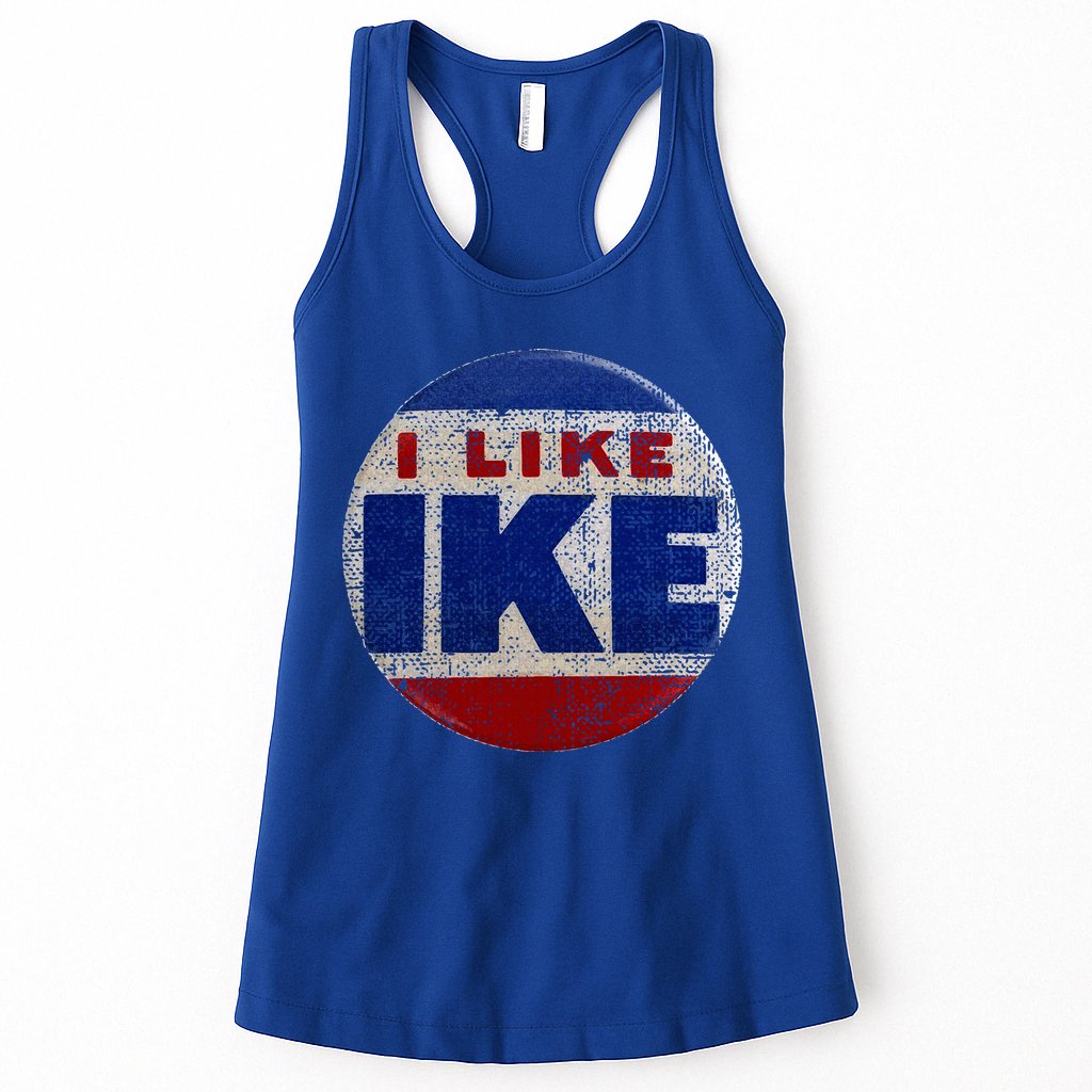 I Like Ike Dwight Eisenhower for President Vintage Campaign  Womens Tank Top